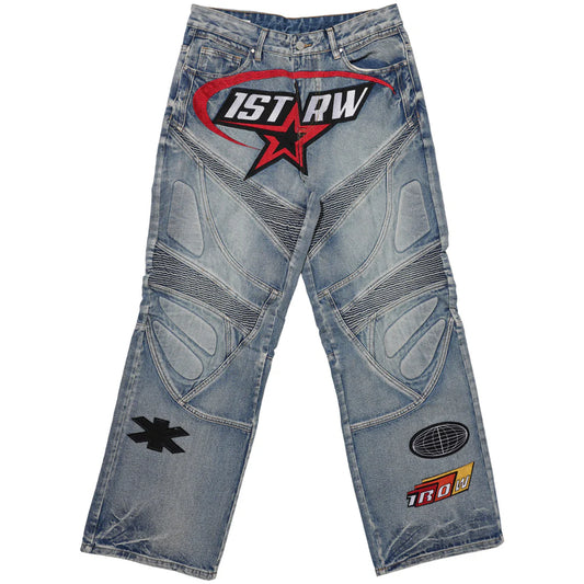 Moto Baggy Denim