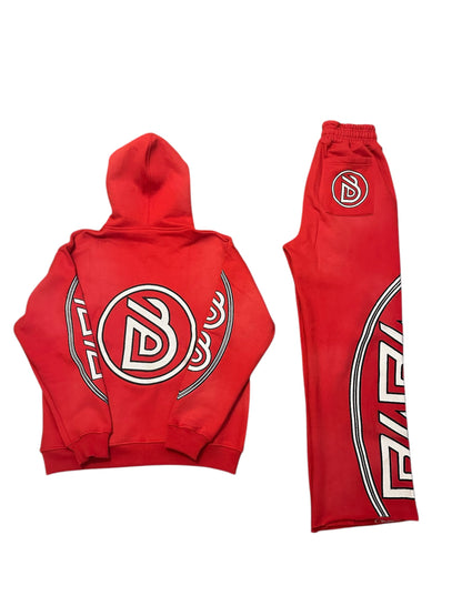 Black Dolo Premium Red Tracksuit