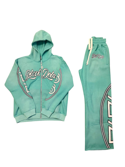 Black Dolo Premium Teal Tracksuit