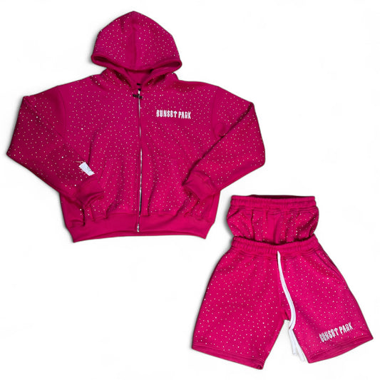 Sunset Park Prink Rhinestone Lover Club Set